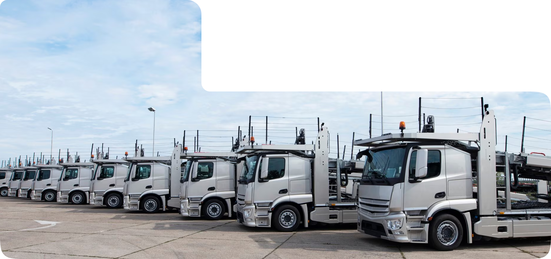 Fleet of trucks